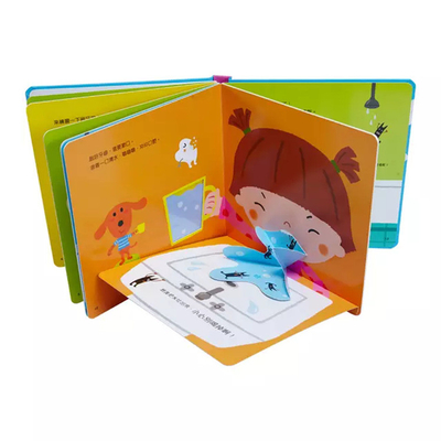 Libro de cartón para niños A3 A4 A5, impresión de tapa dura, libro de cartón