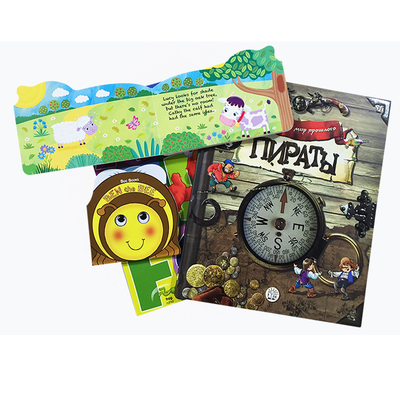 Impresión de libro auxiliar de enseñanza de libro de rompecabezas de educación temprana para niños personalizados