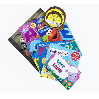 Impresión de libro auxiliar de enseñanza de libro de rompecabezas de educación temprana para niños personalizados