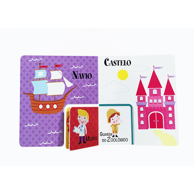 Impresión de libro auxiliar de enseñanza de libro de rompecabezas de educación temprana para niños personalizados