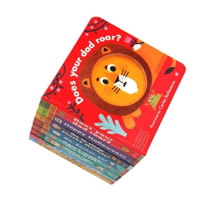 Impresión de libros de cartón para niños en inglés Impresión de libros de cartón 6.5 &quot;X6.5&quot; 7 &quot;X7&quot; 8 &quot;X8&quot;