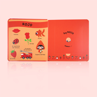 Libro de tablero para niños personalizado que imprime libros de fragancias de categoría alimenticia favorables al medio ambiente