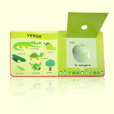 Libro de tablero para niños personalizado que imprime libros de fragancias de categoría alimenticia favorables al medio ambiente