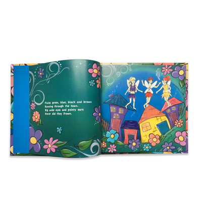 Libro de historietas en inglés de tapa dura