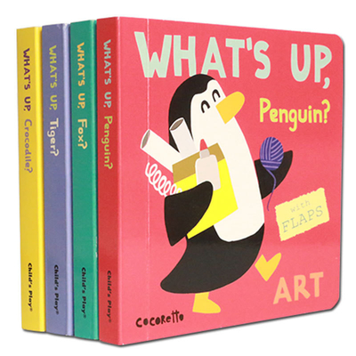 Libro de cartón para niños de 6″X6″ que imprime cuatro volúmenes de libros de cartón ilustrados