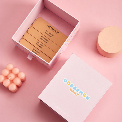 AI PDF PSD Caja de cartón rígida de impresión personalizada Caja de cartón de almacenamiento de regalo encantador