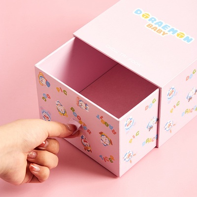 AI PDF PSD Caja de cartón rígida de impresión personalizada Caja de cartón de almacenamiento de regalo encantador