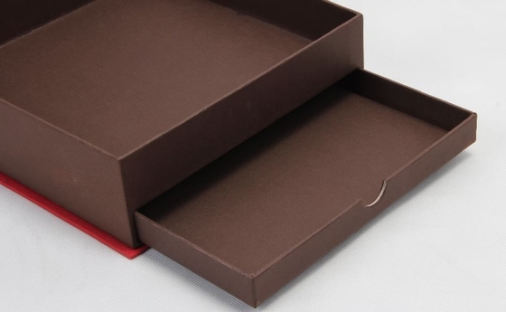 Caja de regalo de té comprimida con caja de cartón rígido de doble cajón por encargo