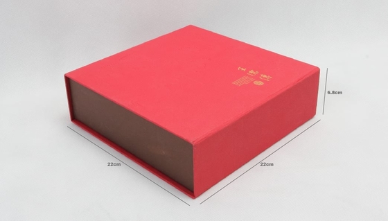 Caja de regalo de té comprimida con caja de cartón rígido de doble cajón por encargo