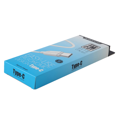 Producto electrónico Caja de cartón plegable Caja de cable de carga de impresión personalizada