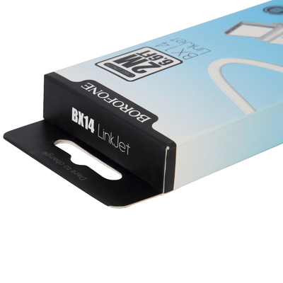 Producto electrónico Caja de cartón plegable Caja de cable de carga de impresión personalizada