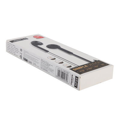 Caja de tarjeta de visita personalizada del SGS de la caja de auriculares con cable de serigrafía