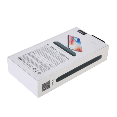 Caja de energía móvil de carga inalámbrica de cartones plegables personalizados de impresión digital
