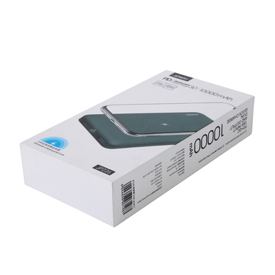 Caja de energía móvil de carga inalámbrica de cartones plegables personalizados de impresión digital