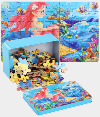 Rompecabezas personalizado respetuoso con el medio ambiente de madera 3D Rompecabezas para niños de dibujos animados