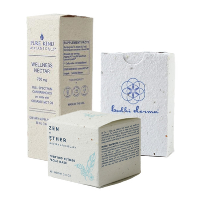 Personalización de caja de embalaje de papel de protección ambiental multipropósito