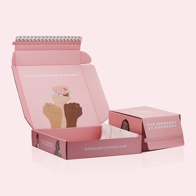 Pantone Color Mailer Caja de envío Gloss Matt Lamination Colored Mailer Boxes