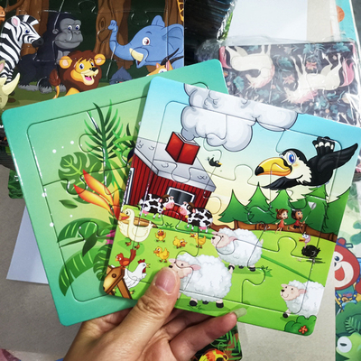 Rompecabezas educativos de los niños de encargo creativos de DIY para niños de 5 años