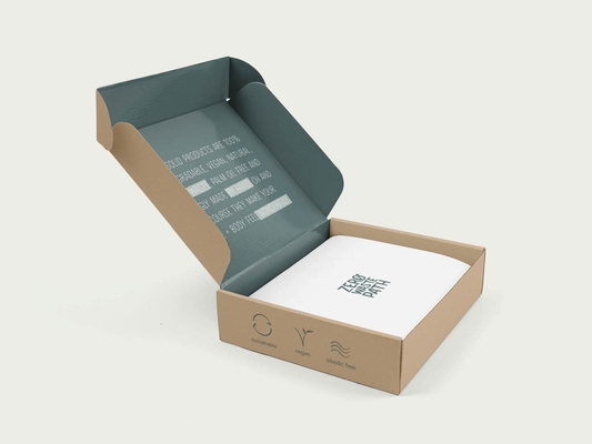 Caja de envío de papel Kraft Caja de regalo impresa personalizada ISO9001