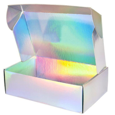 Caja de envío de correo personalizado láser Cajas de zapatos de tablero de tarjeta de color CMYK