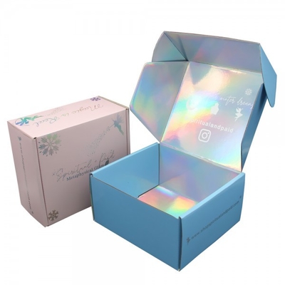 Caja de envío de correo personalizado láser Cajas de zapatos de tablero de tarjeta de color CMYK