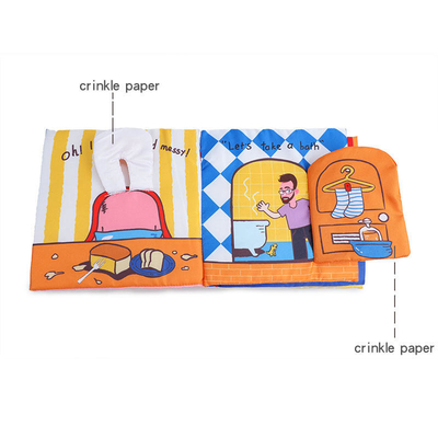 Brillo mate laminación suave tela tela libro niño niños tranquilo libro impresión