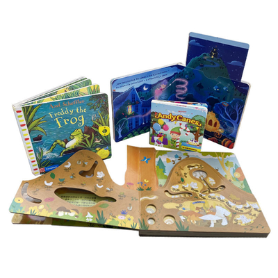 Libro educativo temprano de los niños del ODM del OEM que imprime la impresión emergente del libro de diapositivas para los niños
