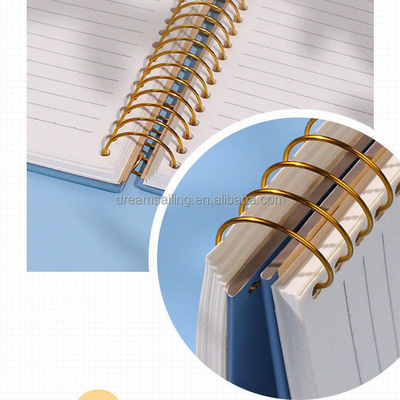 A4 A5 A6 B5 Asunto Cuaderno de tapa en blanco 128gsm 140gsm Cuaderno de espiral grueso