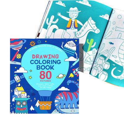 Impresión de libro para niños de tapa blanda personalizada, dibujo, libro para colorear, impresión para niños
