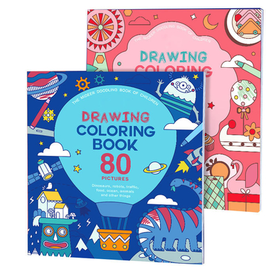 Impresión de libro para niños de tapa blanda personalizada, dibujo, libro para colorear, impresión para niños
