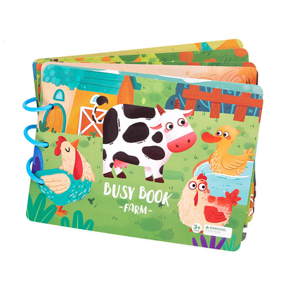 Libro de papel para niños educativos tempranos que imprime material didáctico de libros tranquilos en edad preescolar