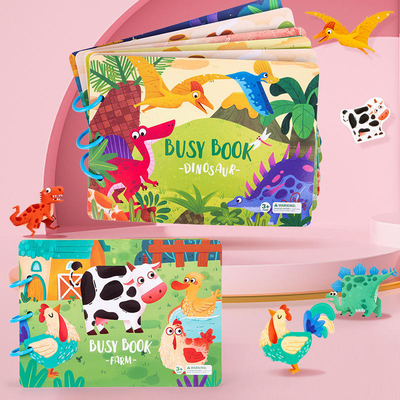 Libro de papel para niños educativos tempranos que imprime material didáctico de libros tranquilos en edad preescolar
