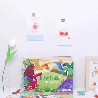 Libro de papel para niños educativos tempranos que imprime material didáctico de libros tranquilos en edad preescolar