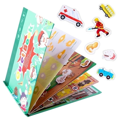 Sedex Matte Art Paper Montessori Quiet Book Niños Juguete Paste Book