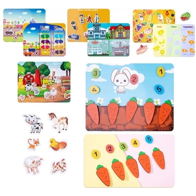 Sedex Matte Art Paper Montessori Quiet Book Niños Juguete Paste Book