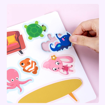 Libro de actividades para niños pequeños de aprendizaje temprano en edad preescolar, libro de tablero para niños de 6 &quot;X6&quot; a 10 &quot;X10&quot;
