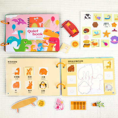 Libro de actividades para niños pequeños de aprendizaje temprano en edad preescolar, libro de tablero para niños de 6 &quot;X6&quot; a 10 &quot;X10&quot;