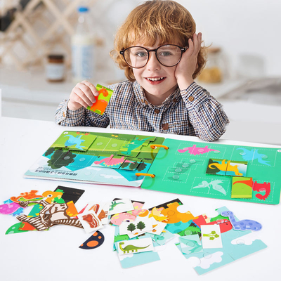 Libro de actividades para niños pequeños de aprendizaje temprano en edad preescolar, libro de tablero para niños de 6 &quot;X6&quot; a 10 &quot;X10&quot;