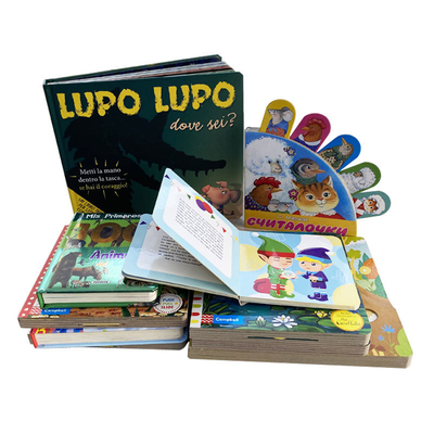 Libro de tapa dura personalizado Impresión de libros de tablero para niños para niños de 2 años