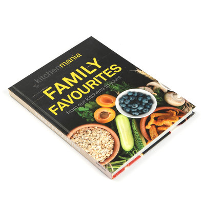 Impresión personalizada de libros de tapa dura Impresión de libros de recetas de cocineros favoritos de la familia