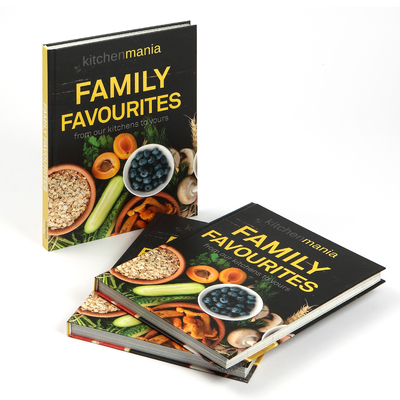 Impresión personalizada de libros de tapa dura Impresión de libros de recetas de cocineros favoritos de la familia