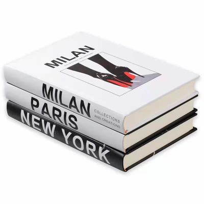Impresión de libros de tapa dura de moda en blanco SMETA, impresión de libros de mesa de café para decoración del hogar