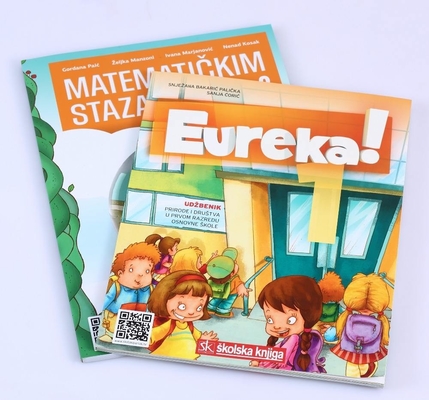Libro de texto educativo encuadernado en espiral 128gsm 140gsm 157gsm Servicio de impresión en rústica