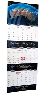 Calendario de escritorio de mesa de cartón gris Impresión de calendarios de pared Estampado en caliente