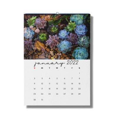Calendario de escritorio con laminación mate que imprime calendarios de pared mensuales de 600-1000 g/m²