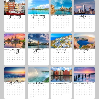 CCNB que imprime el OEM mensual del calendario de escritorio de la cuenta regresiva de la Navidad