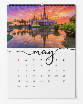 CCNB que imprime el OEM mensual del calendario de escritorio de la cuenta regresiva de la Navidad