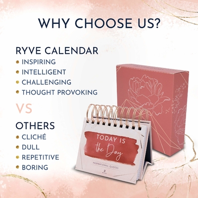 Spot UV Bedside Calendar Impresión PDF JPG Format Table Top Calendar