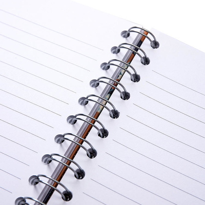 la aduana 60gsm-400gsm imprimió el cuaderno inmóvil A5 del atascamiento de alambre de los cuadernos espirales