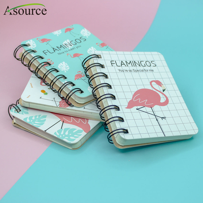 Mini cuaderno de encuadernación en espiral con hilo A4 de moda de 70 g/m²
